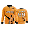 2024 FD Quarter Zip Batting Jacket LS MILILANI-GIANTS-FLO-ORANGE-FLO INK + $5