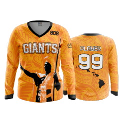 2024 FD Womens V-Neck Longsleeve MILILANI-GIANTS-ORANGE-WOMEN-FLO INK + $5