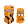 2024 FD ProTek Womens Full Button Down Sleeveless MILILANI-GIANTS-ORANGE-WOMEN-FLO INK + $5