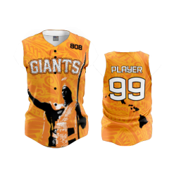 2024 FD ProTek Womens Full Button Down Sleeveless MILILANI-GIANTS-ORANGE-WOMEN-FLO INK + $5