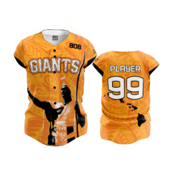 2024 FD ProTek Womens Full Button Down MILILANI-GIANTS-ORANGE-WOMEN-FLO INK + $5