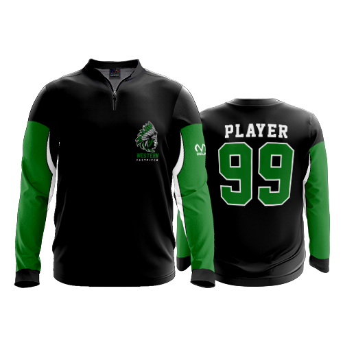 2605 FD Quarter Zip Batting Jacket LS