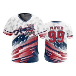 2701 FD Sport V-Neck MENS AMVETS-POST-4