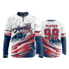 2701 FD Quarter Zip Batting Jacket LS AMVETS-POST-4