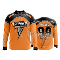2708 FD Quarter Zip Batting Jacket LS SOUTHERN-OHIO-THUNDER