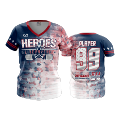 2721 FD Womens V-Neck ON-TARGET-HEROES-LIVE