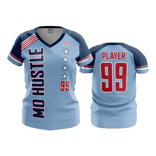 2726 FD Womens V-Neck MO-HUSTLE-MATT-DAULTON