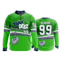 2728 FD Quarter Zip Batting Jacket LS YANK-DEEZ-LIME