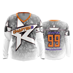 2688 FD Womens V-Neck Longsleeve CHAPTER-9-WHITE-FLO INK + $5
