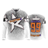 2688 FD Quarter Zip Batting Jacket LS CHAPTER-9-WHITE-FLO INK + $5