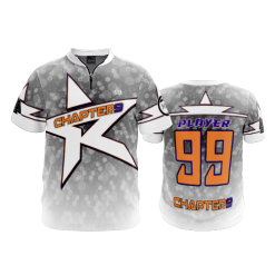 2688 FD Quarter Zip Batting Jacket SS CHAPTER-9-WHITE-FLO INK + $5
