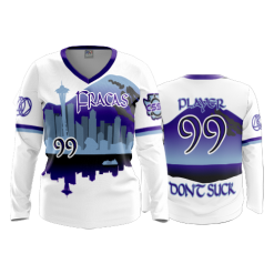 2694 FD Womens V-Neck Longsleeve FRACAS-WHITE