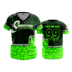 2690 FD Womens V-Neck SKOOTERS-FLO INK + $5