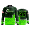 2690 FD Quarter Zip Batting Jacket LS SKOOTERS-FLO INK + $5