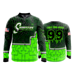 2690 FD Quarter Zip Batting Jacket LS SKOOTERS-FLO INK + $5