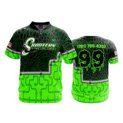 2690 FD Quarter Zip Batting Jacket SS SKOOTERS-FLO INK + $5