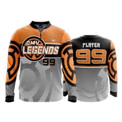 2686 FD Quarter Zip Batting Jacket LS DMV-LEGENDS