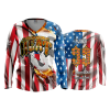 576 FD Womens V-Neck Longsleeve BRINGING-THE-HEAT-FLO INK + $5