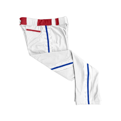 576 CL WHITE CUSTOM BRAID MENS PANT BRINGING-THE-HEAT-FLO INK + $5