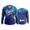 2719 FD Womens V-Neck Longsleeve SAVAGE-NATION-FLO INK + $5
