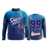 2719 FD Quarter Zip Batting Jacket LS SAVAGE-NATION-FLO INK + $5