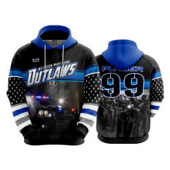 2689 FD Hoody WESTERN-MARYLAND-OUTLAWS-BLACK