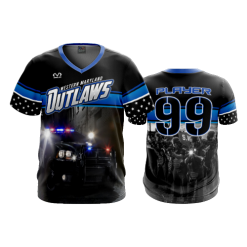 2689 FD Sport V-Neck MENS WESTERN-MARYLAND-OUTLAWS-BLACK