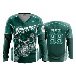 2702 FD Womens V-Neck Longsleeve DEMONIOS