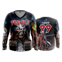 2695 FD Womens V-Neck Longsleeve FREAKS