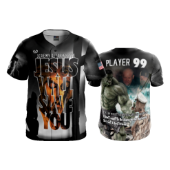 1727 FD ProTek Mens Full Button Down JESUS-WILL-SAVE-YOU
