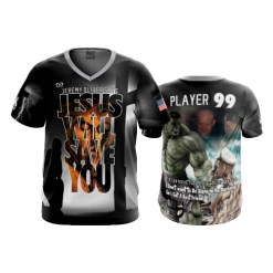 1727 FD Sport V-Neck MENS JESUS-WILL-SAVE-YOU