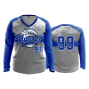 2691 FD Womens V-Neck Longsleeve SEATTLE-RAINOUTS-CHARCOAL