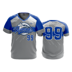 2691 FD Sport V-Neck MENS SEATTLE-RAINOUTS-CHARCOAL
