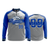 2691 FD Quarter Zip Batting Jacket LS SEATTLE-RAINOUTS-CHARCOAL