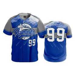 2691 FD ProTek Mens Full Button Down SEATTLE-RAINOUTS-ROYAL