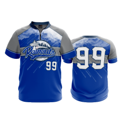 2691 FD Quarter Zip Batting Jacket SS SEATTLE-RAINOUTS-ROYAL