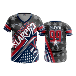 2714 FD Womens V-Neck PITCH-SLAPPED