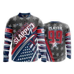 2714 FD Quarter Zip Batting Jacket LS PITCH-SLAPPED