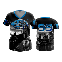 2704 FD Womens V-Neck JAXSONS-LEGACY-BLACK