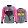 2730 FD Quarter Zip Batting Jacket LS PINK-ELEPHANTS-FLO INK + $5