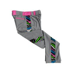 2730 CL CHARCOAL CUSTOM BRAID MENS PANT PINK-ELEPHANTS-FLO INK + $5