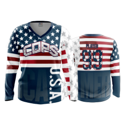 2316 FD Womens V-Neck Longsleeve COPS