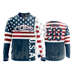 2316 FD Quarter Zip Batting Jacket LS COPS