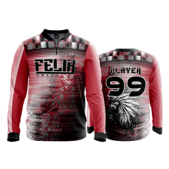 2711 FD Quarter Zip Batting Jacket LS FELIX-CREEK-BASKETBALL