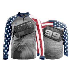 2706 FD Quarter Zip Batting Jacket LS AMERICANS