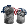 2706 FD Quarter Zip Batting Jacket SS AMERICANS
