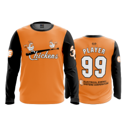 2725 FD Long Sleeve MENS CHICKENS-ORANGE-ADDS