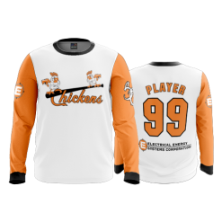2725 FD Long Sleeve MENS CHICKENS-WHITE