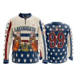 2713 FD Quarter Zip Batting Jacket LS LAKENHEATH