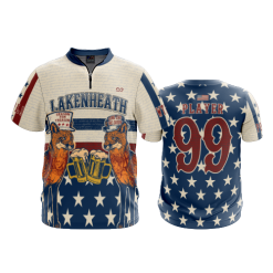 2713 FD Quarter Zip Batting Jacket SS LAKENHEATH